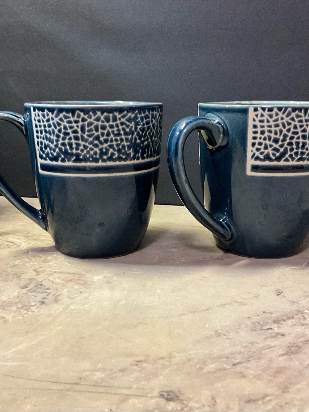 American Atelier Stoneware Mug Azure Blue Set of 2